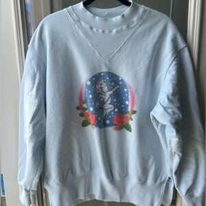 Boys Lie Light Blue Cupid Crewneck Size L/XL